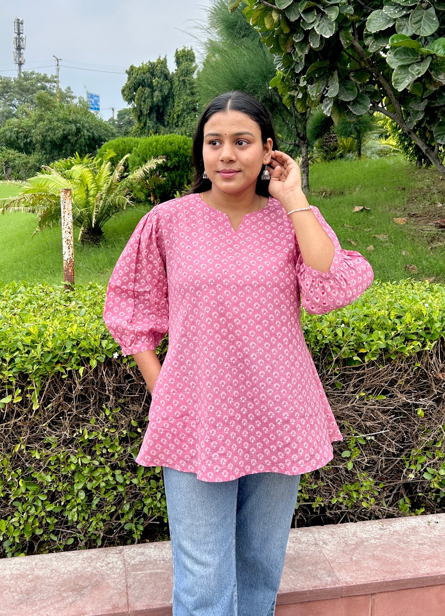 Gul-a-Phool Cotton Kurti