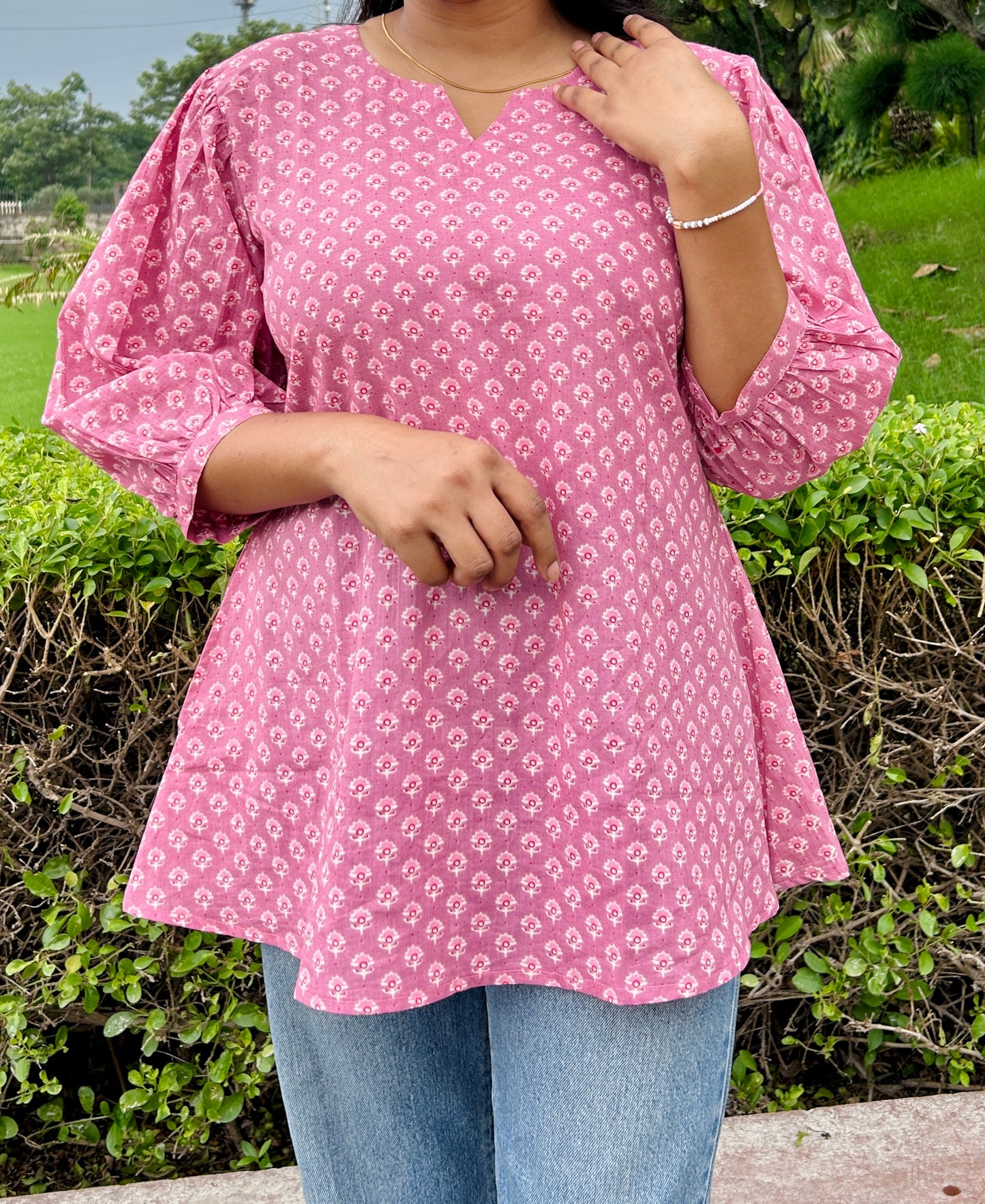 Gul-a-Phool Cotton Kurti
